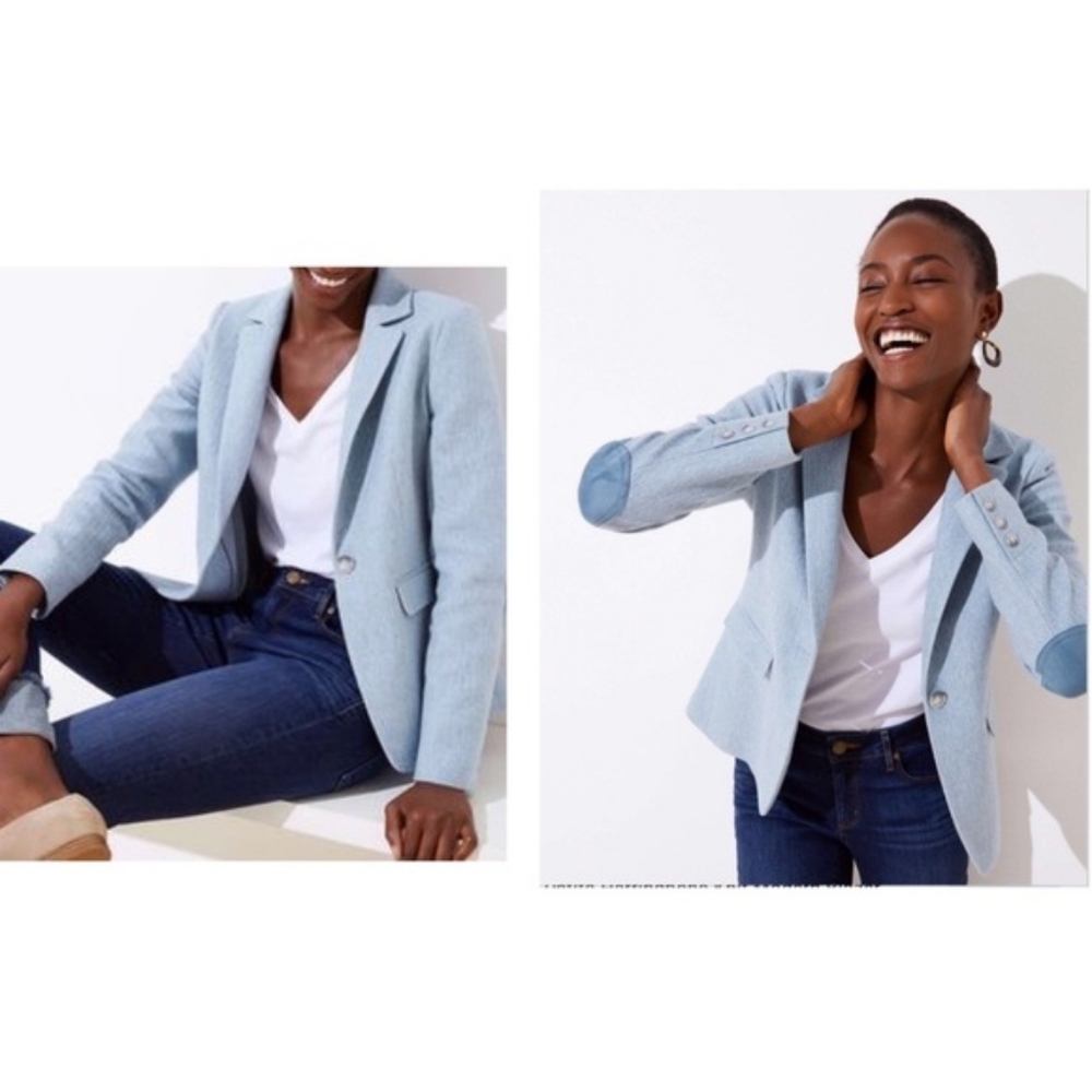 NWT LOFT Modern Herringbone Blazer - Sz 2